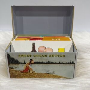 Vintage Land O’Lakes Butter Recipe Box with Recipes